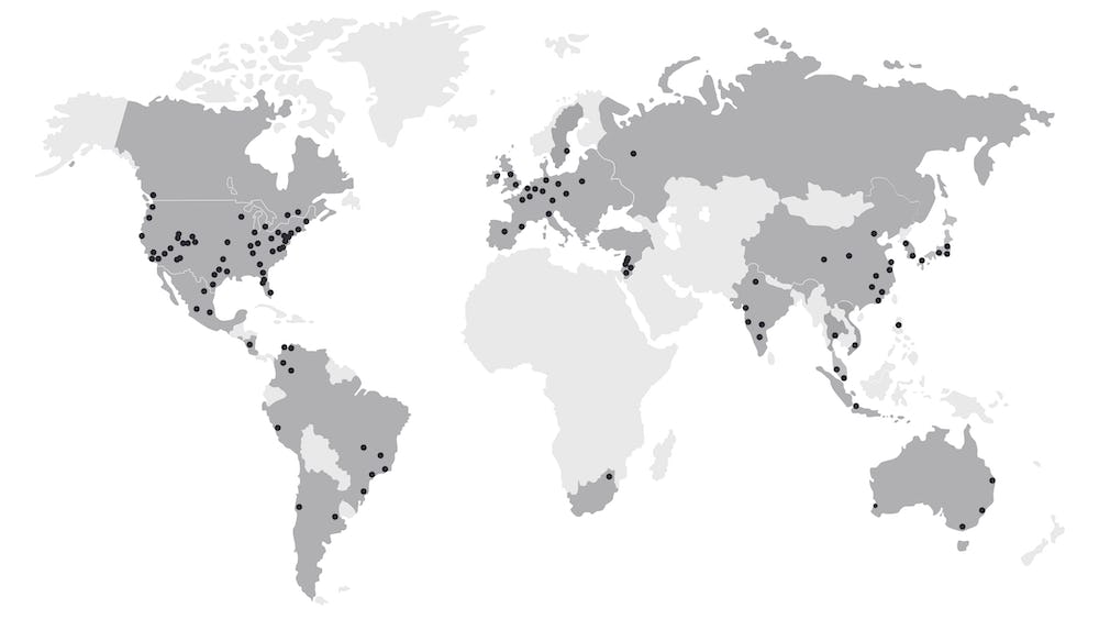 Global Reach - Map